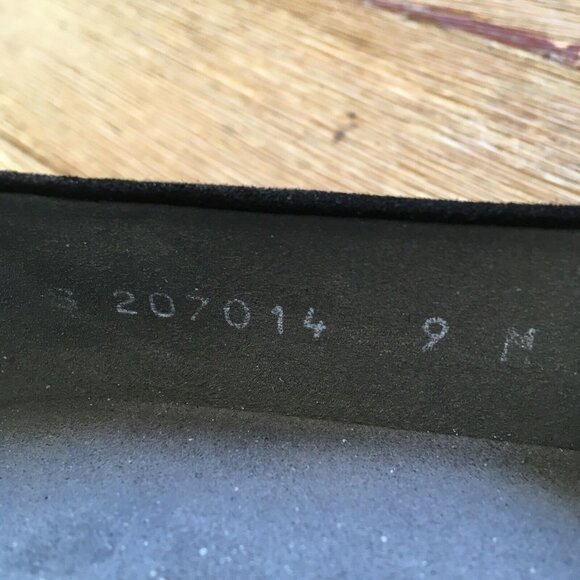 STUART WEITZMAN Beaudelair Black Suede Hidden Wedge Heel Shoes US Size 9M - Picture 5 of 7